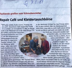 Repair Cafe @ Quartiersmeisterei