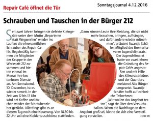 Repair Cafe @ Quartiersmeisterei